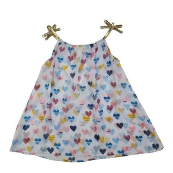 Jessica Simpson Heart-Print Chiffon Cover Up Size 5 - Picture 3 of 7